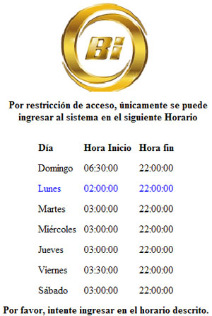Aviso de que no puedes usar la banca en línea
