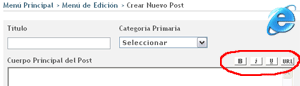 Cuatro botones importantes a la hora de la publicación no funcionan en Mozilla
