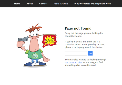 Jamie Huskisson's Webpage Error 404