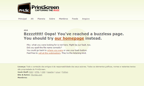 Print Screen Error 404