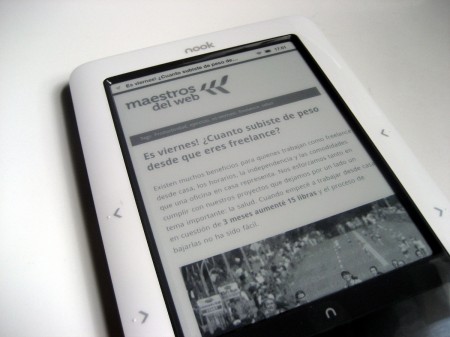 Nook, lector de ebooks.