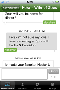 Conversacion FastDove App