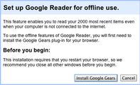 Google ya tiene un Reader Offline gracias a Google Gears