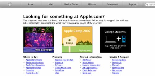 404 de Apple