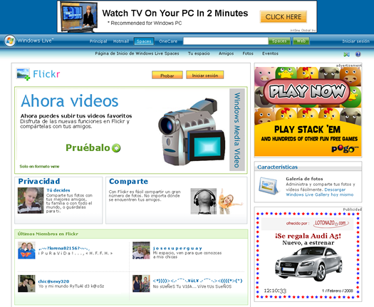 Rediseño de Flickr por parte de Microsoft al comprar Yahoo!