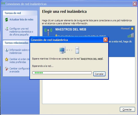 no puedo conectarme a internet inalambrico windows xp