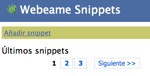 Webeame Snippets
