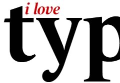 tipografia love