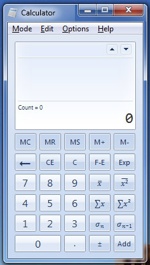 Calculadora en Windows7