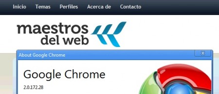 Probando Google Chrome versión 2