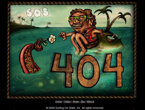 Surfing On Static Error 404