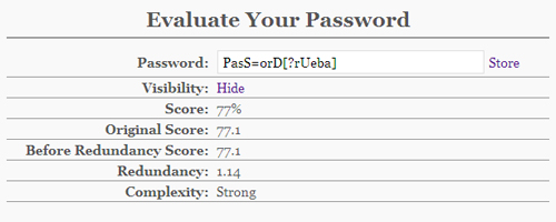 Yet Another Password Meter