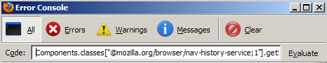 Consola de Errores / Firefox