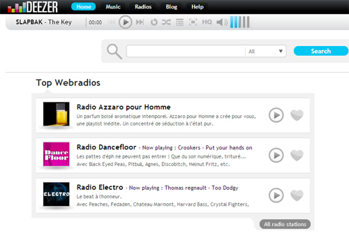Deezer snapshot