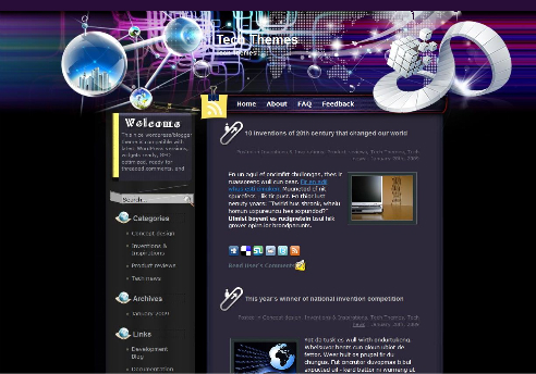 Tech-molecule theme