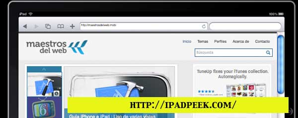 iPad Peek