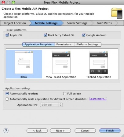 Mobile Settings