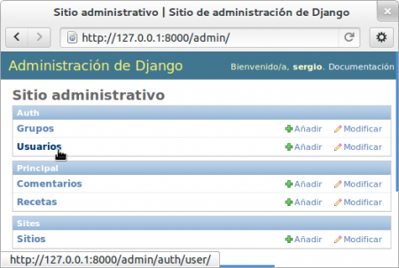 Django admin dashboard