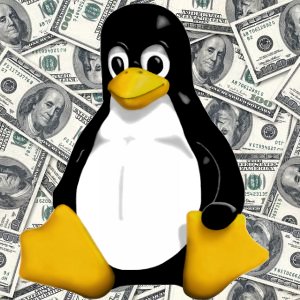 Tux-in-money
