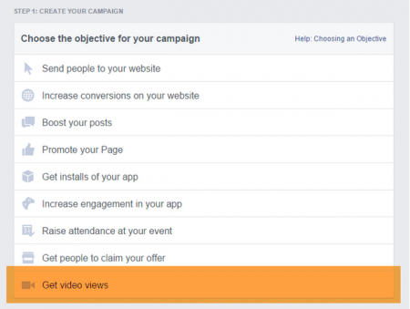 facebook para videos