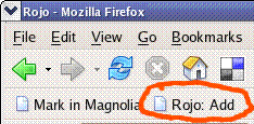 Rojo bookmarklet en la barra de botones de tu navegador