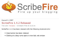 Extensión Scribe Fire
