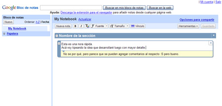 Google Notebook