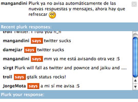 Comentarios en Plurk